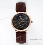 AI Factory IWC Portofino MoonPhase Watch Rose Gold Gray Dial